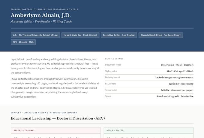 proofread your dissertation or thesis with attorney precision